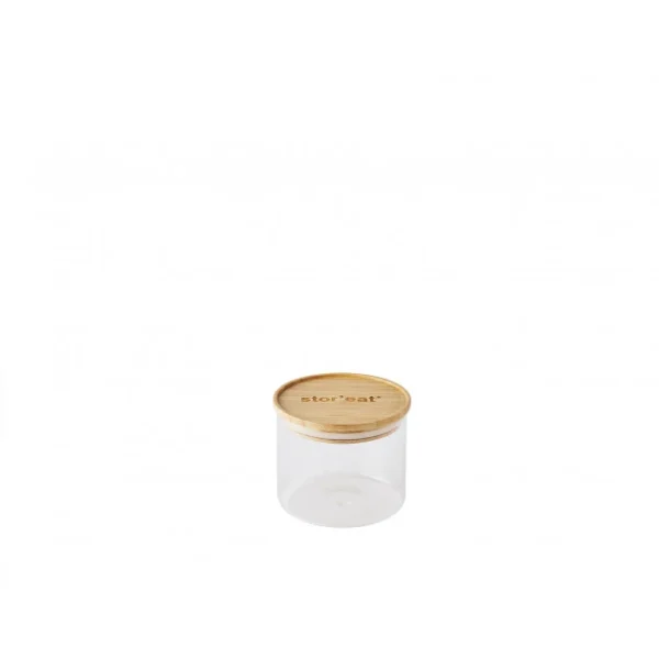 Bocal En Verre 600 Ml Avec Couvercle Bambou Stor’eat Mastrad Prix très abordable 1