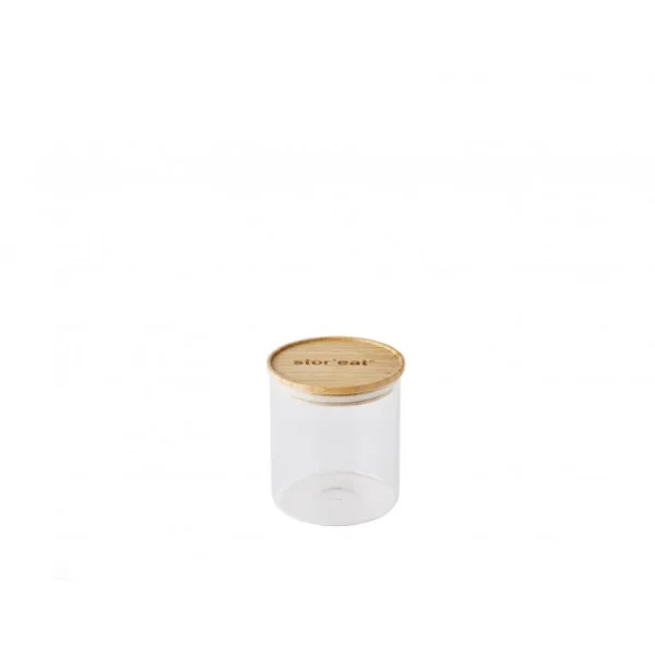 Bocal En Verre 850 Ml Avec Couvercle Bambou Stor’eat Mastrad soldes 1
