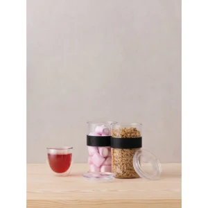 Bocal Plastique 600 Ml Avec Couvercle (x2) PRESSO Bodum mode pas cher 19