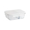 Boîte De Conservation En Verre Avec Compartiments Rectangle 1450 Ml Pebbly mode pas cher 14