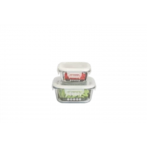 Boîte De Conservation En Verre Carré 320 Ml Pebbly site pas cher 8