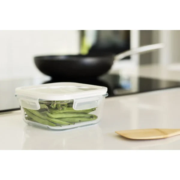 Boîte De Conservation En Verre Carré 800 Ml Pebbly Achat 3