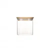 site en ligne Boîte De Conservation En Verre Et Bambou Carré 800 Ml Pebbly 7