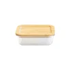 Boîte De Conservation En Verre Et Bambou Rectangle 1040 Ml Pebbly pas cher 19
