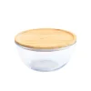 Boîte De Conservation En Verre Et Bambou Rond 2,6 L Pebbly Authentic Original licence 10