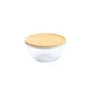 Boîte De Conservation En Verre Et Bambou Rond 770 Ml Pebbly authentiques 7