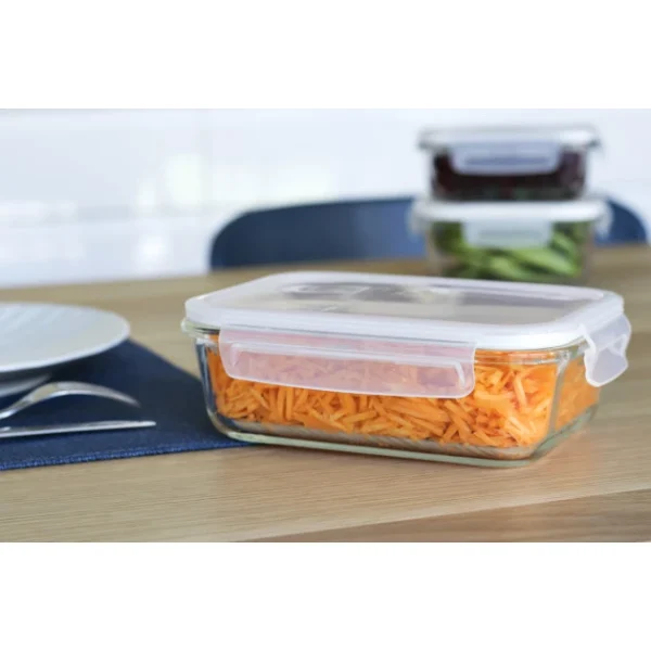 styles dernier cri Boîte De Conservation En Verre Rectangle 1 L Pebbly 3