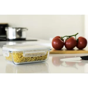 grande promotion Boîte De Conservation En Verre Rectangle 650 Ml Pebbly 8