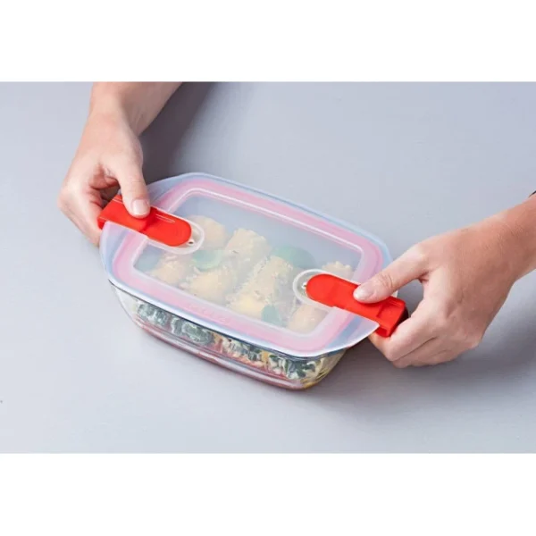a Prix Discount Boîte De Conservation En Verre Rectangulaire 17 X 10 Cm 0,4 L Cook & Heat Pyrex 4