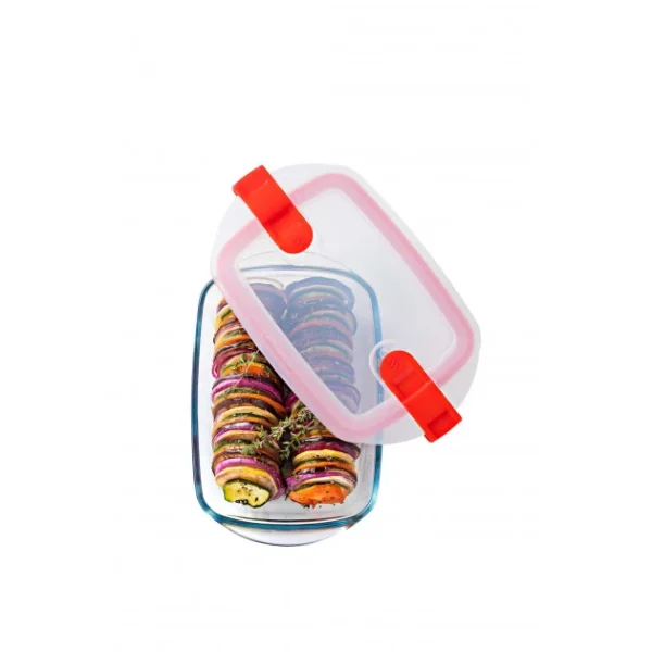 mode Boîte De Conservation En Verre Rectangulaire 23 X 15 Cm 1,1 L Cook & Heat Pyrex 1