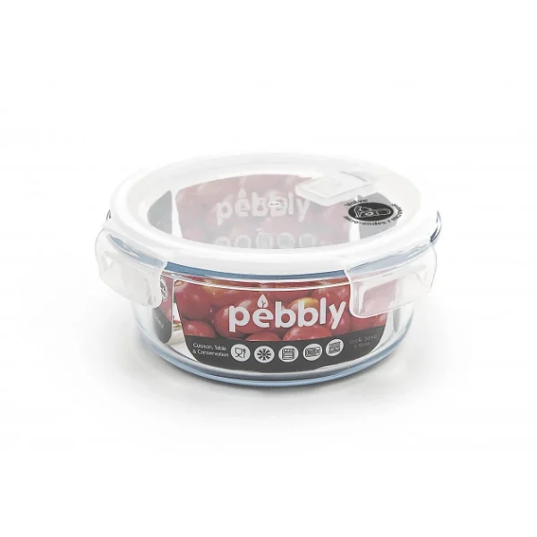boutique pas cher Boîte De Conservation En Verre Rond 950 Ml Pebbly 1
