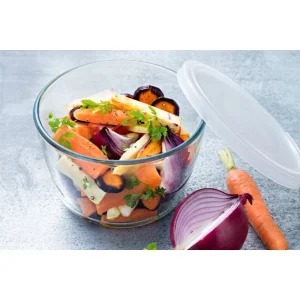 mode Boîte De Conservation En Verre Ronde 16 Cm 1,6 L Cook & Store Pyrex 6