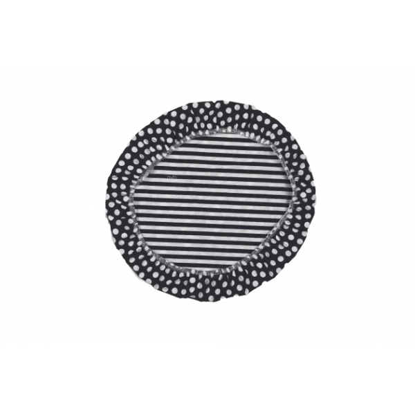 Couvercle Réutilisable XL Noir 100% Coton NUTS authentiques 1