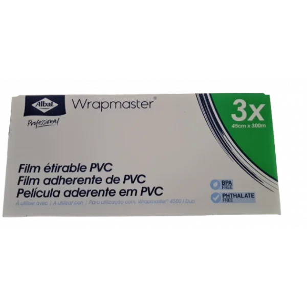 Film Alimentaire 300 M Dévidoir Wrapmaster 4500 Et Duo (x3) qualité supérieure 1