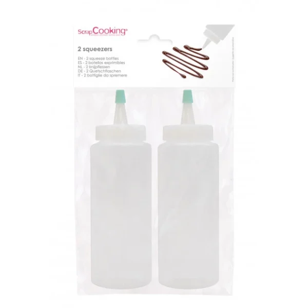 Flacon Verseur Souple Transparent 325ml (x2) Scrapcooking Prestation Et Rapide 3
