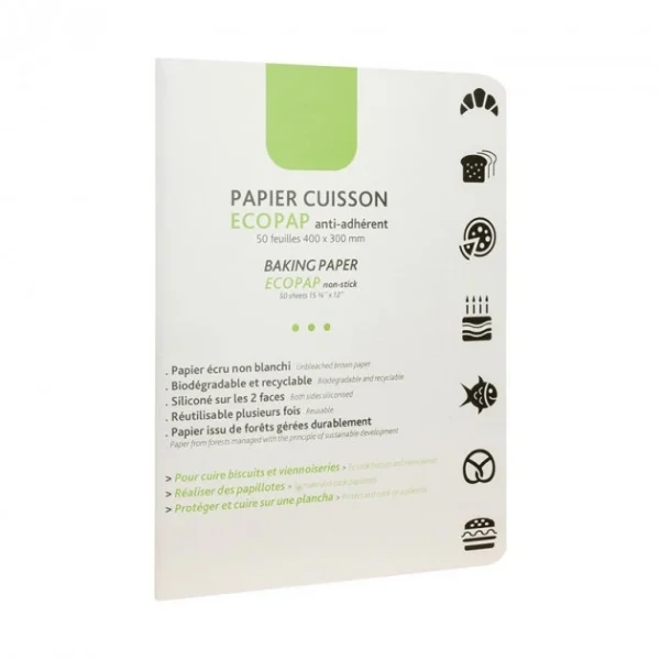 qualité supérieure Papier Cuisson EcoPap 40 X 30 Cm X50 Feuilles Matfer 1