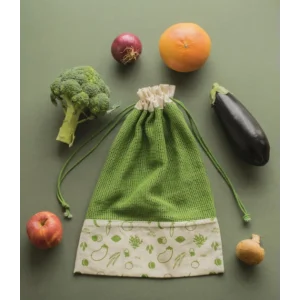 Sac à Légumes Coton Bio Vert 30 X 40 Cm Pebbly prix le plus bas 12