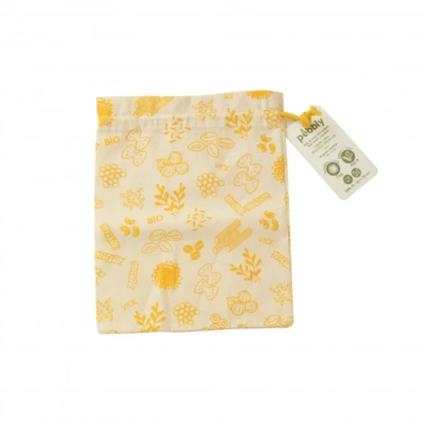 De super promotions disponibles Sac à Vrac Coton Bio Jaune 20 X 25 Cm Pebbly 1