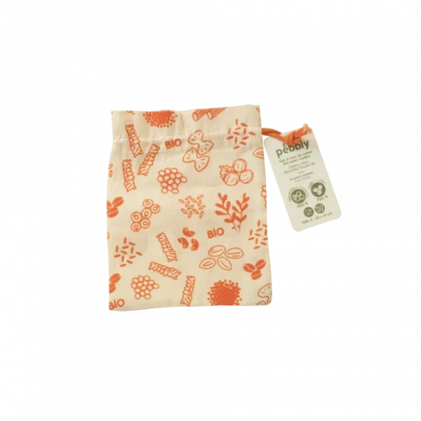Sac à Vrac Coton Bio Rouge 15 X 20 Cm Pebbly magasin en ligne france 1