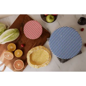 Set De 3 Couvercles Réutilisables Assortis 100% Coton Multicolore – NUTS vente pas cher en ligne 7