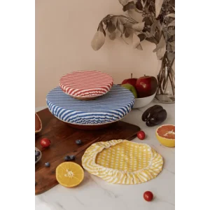 Set De 3 Couvercles Réutilisables Assortis 100% Coton Multicolore – NUTS vente pas cher en ligne 9