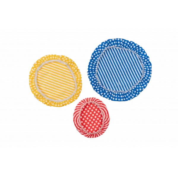 Set De 3 Couvercles Réutilisables Assortis 100% Coton Multicolore – NUTS vente pas cher en ligne 1
