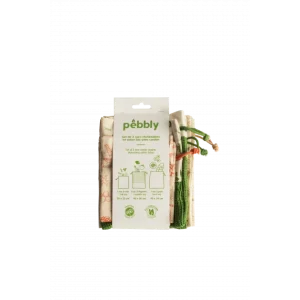 france en ligne Set Zéro Déchet Coton Bio 3 Pièces Pebbly 7
