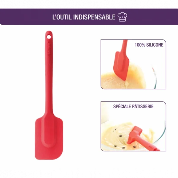 grossiste en ligne Spatule En Silicone Monobloc Noire Mastrad 3