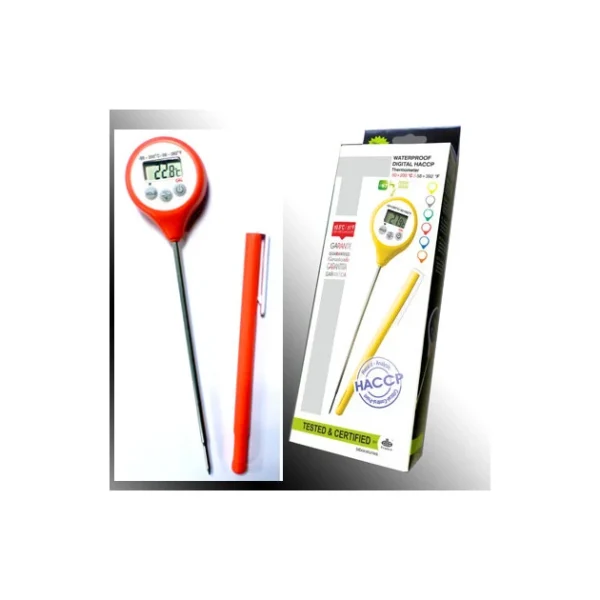 ALLA FRANCE Thermomètre Digital étanche à Sonde HACCP Rouge -50°C à +200°C meilleure qualité 3