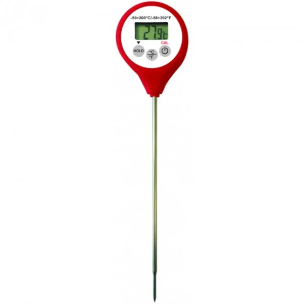 ALLA FRANCE Thermomètre Digital étanche à Sonde HACCP Rouge -50°C à +200°C meilleure qualité 1