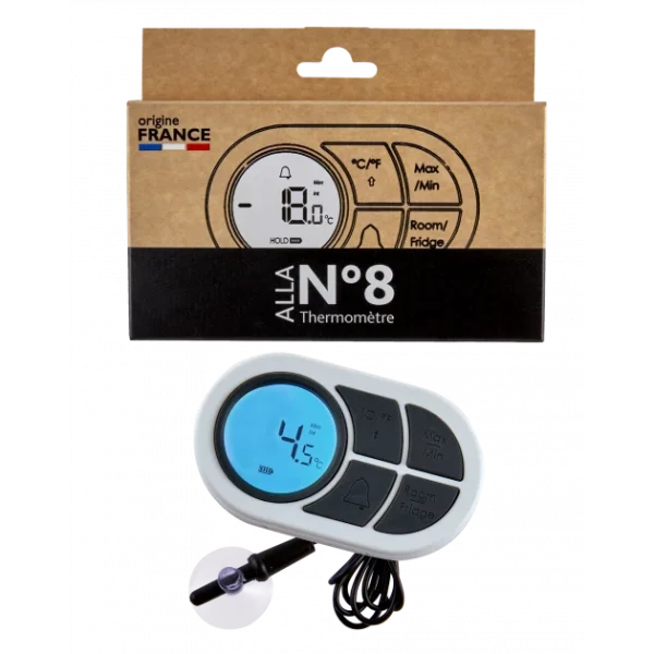 garantis authentique Thermomètre Frigo Congélateur Digital à Sonde N°8 Alla France 1