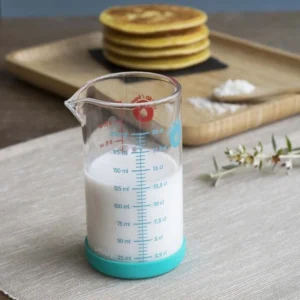 boutiqued en ligne Verre Doseur En Verre Et Silicone 200 Ml Bleu Pebbly 7
